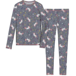 Outlet Girls Comfortech Stretch Poly 2 pc. Long Sleeve Crew & Pant Set Kids Girls Sets