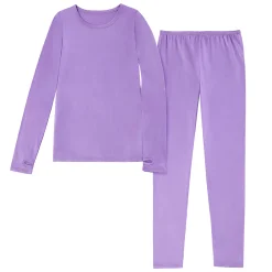 Outlet Girls Comfortech Stretch Poly 2 pc. Long Sleeve Crew & Pant Set Kids Girls Sets