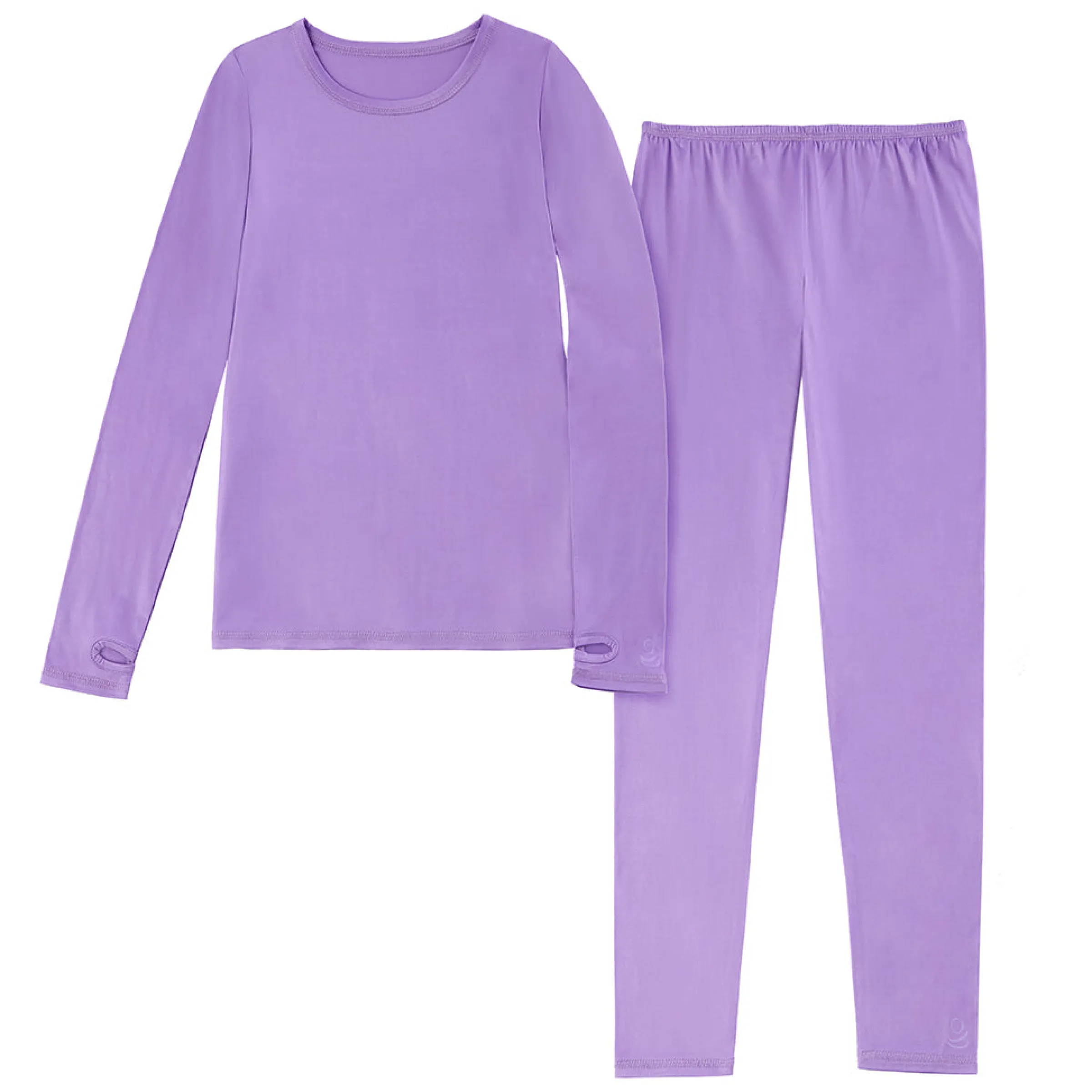 Outlet Girls Comfortech Stretch Poly 2 pc. Long Sleeve Crew & Pant Set Kids Girls Sets