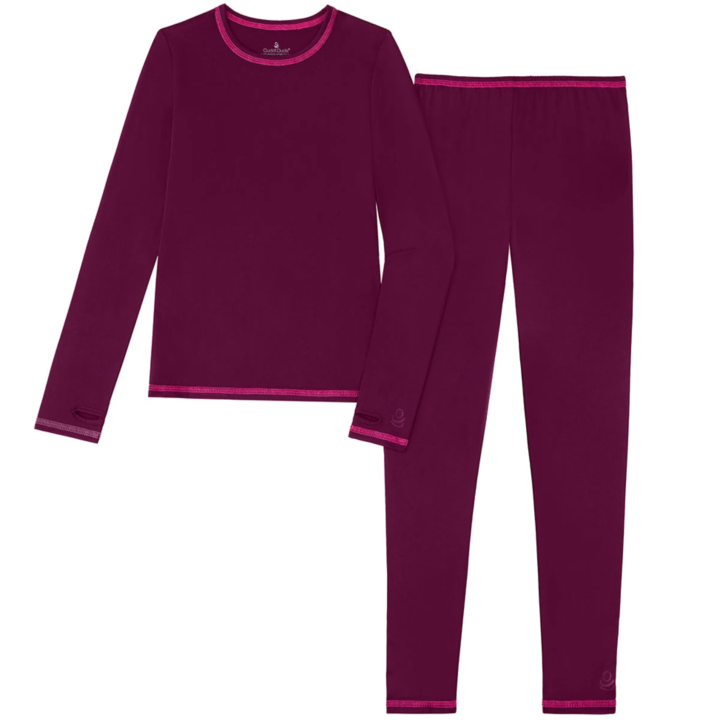 Outlet Girls Comfortech Stretch Poly 2 pc. Long Sleeve Crew & Pant Set Kids Girls Sets