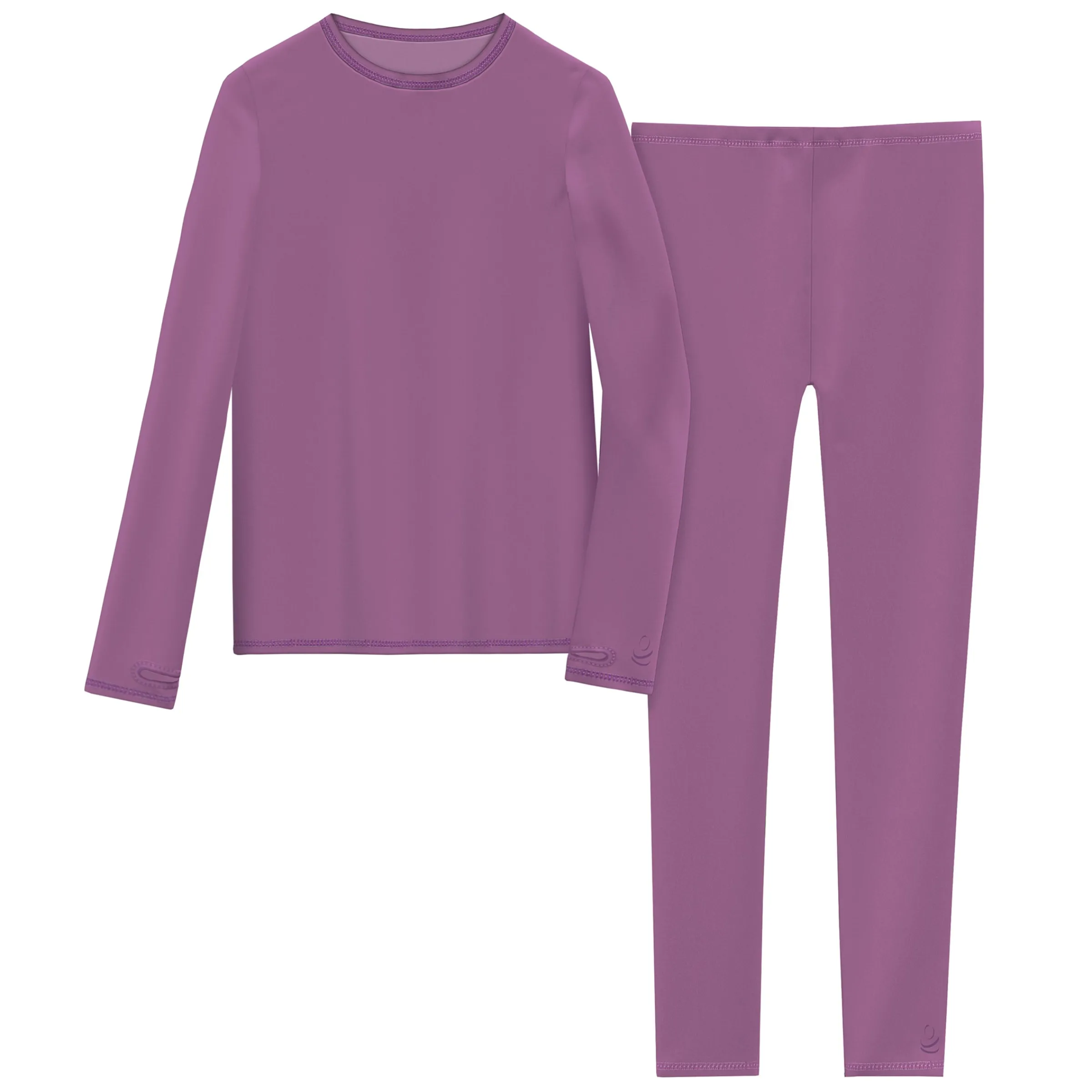 Outlet Girls Comfortech Stretch Poly 2 pc. Long Sleeve Crew & Pant Set Kids Girls Sets