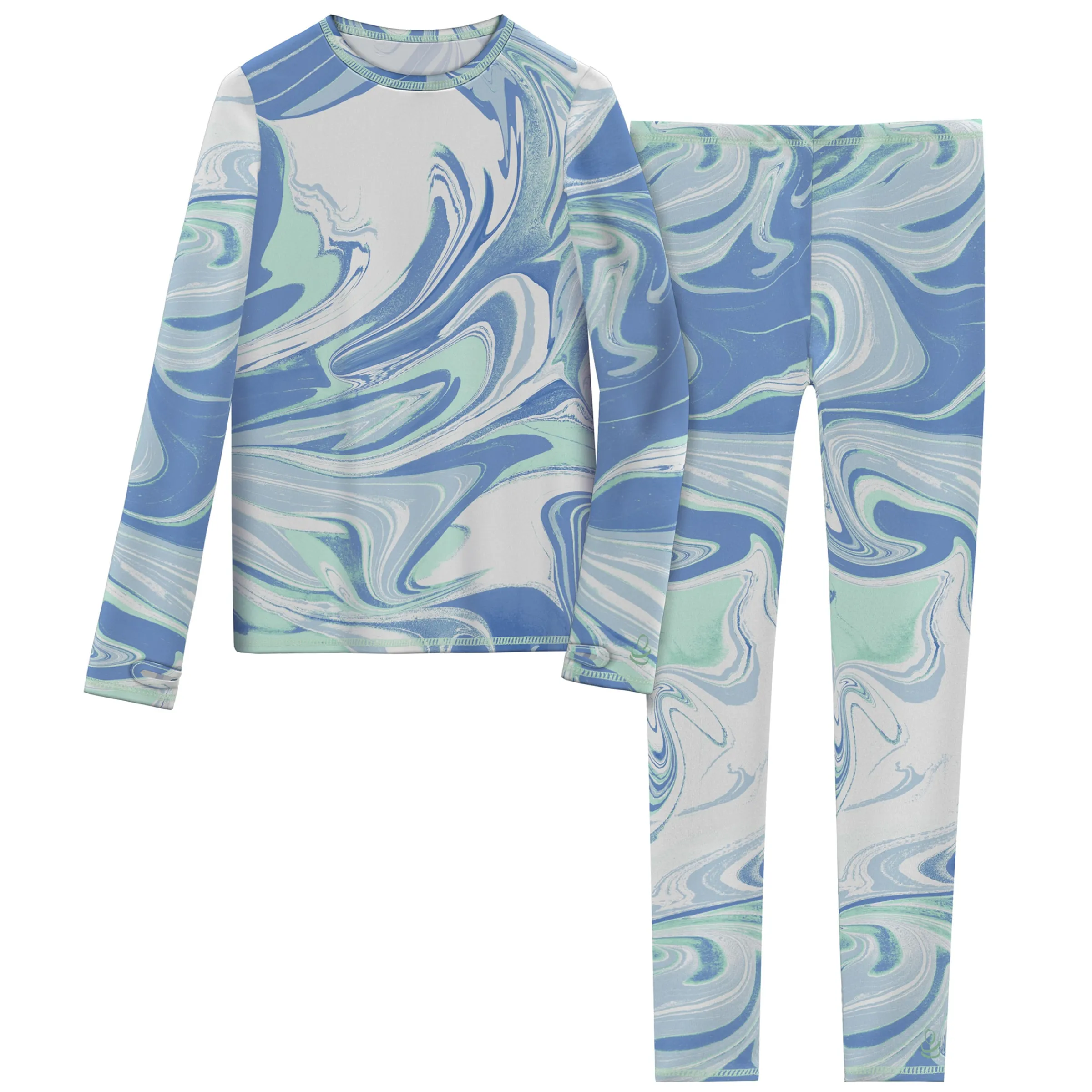 Outlet Girls Comfortech Stretch Poly 2 pc. Long Sleeve Crew & Pant Set Kids Girls Sets