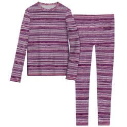 Outlet Girls Comfortech Stretch Poly 2 pc. Long Sleeve Crew & Pant Set Kids Girls Sets