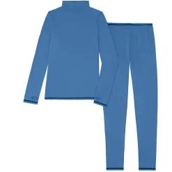 Online Girls Comfortech Stretch Poly 2 pc. Long Sleeve Mock Neck & Pant Set Kids Girls Sets