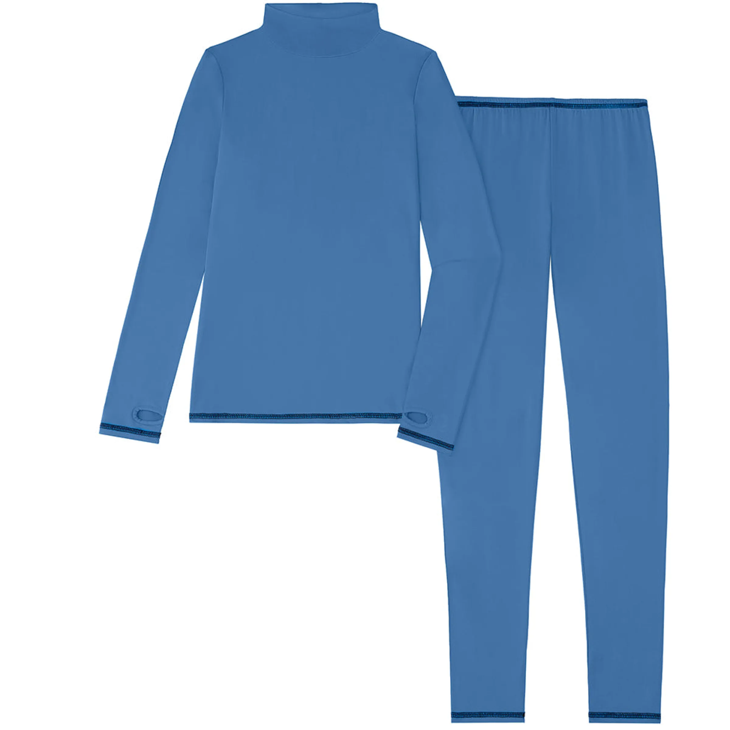 Online Girls Comfortech Stretch Poly 2 pc. Long Sleeve Mock Neck & Pant Set Kids Girls Sets