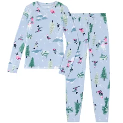 Best Girls Fleecewear With Stretch 2 pc. Long Sleeve Crew & Legging Set Kids Girls Sets