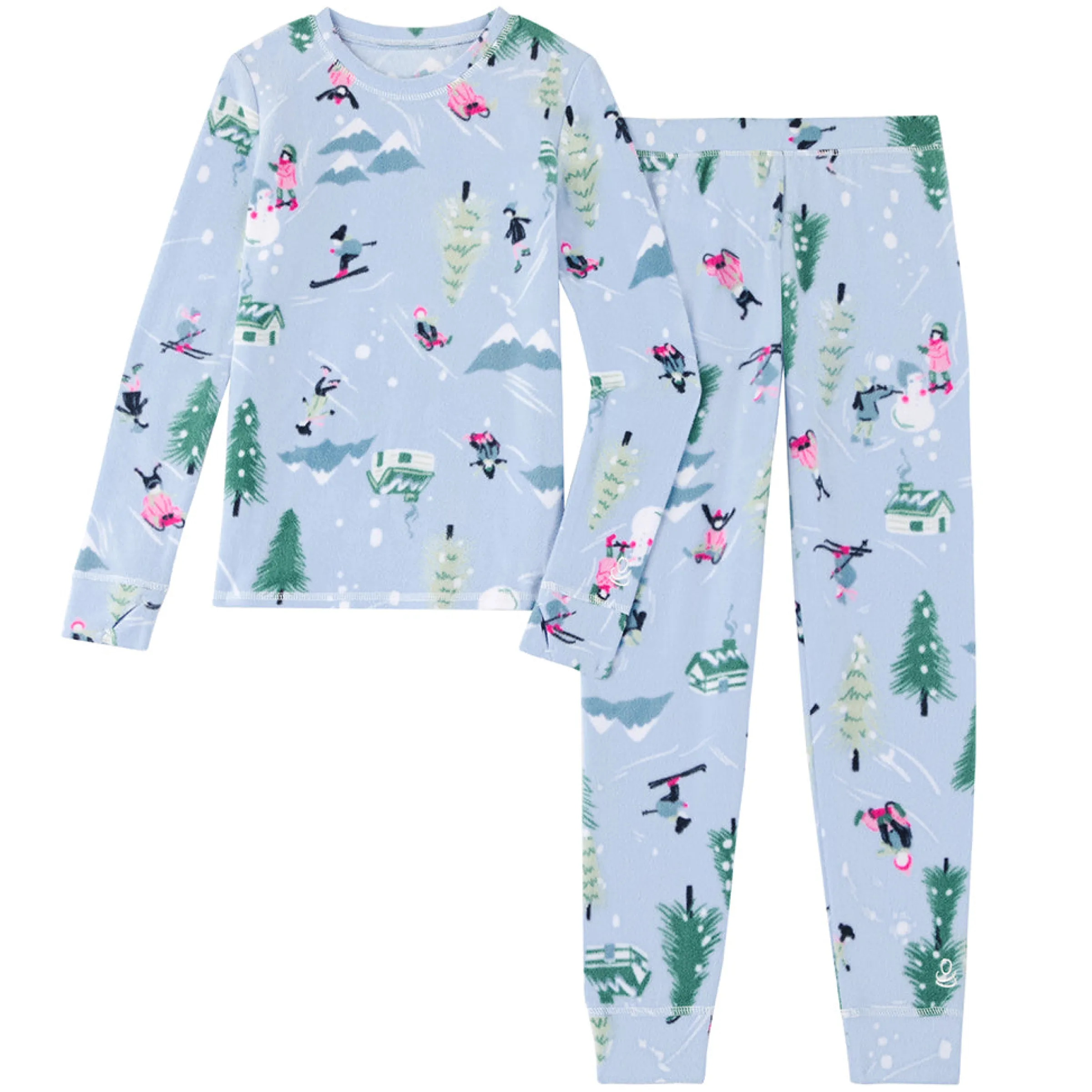 Best Girls Fleecewear With Stretch 2 pc. Long Sleeve Crew & Legging Set Kids Girls Sets