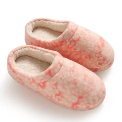 Best Girls Printed Leopard Fleece Clog Slipper Slippers