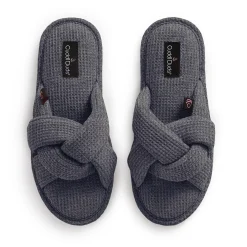 Hot Heather Waffle Braid Slide Slipper Women Slippers|Women's Accessories