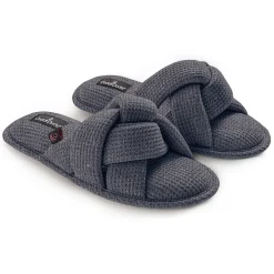 Hot Heather Waffle Braid Slide Slipper Women Slippers|Women's Accessories