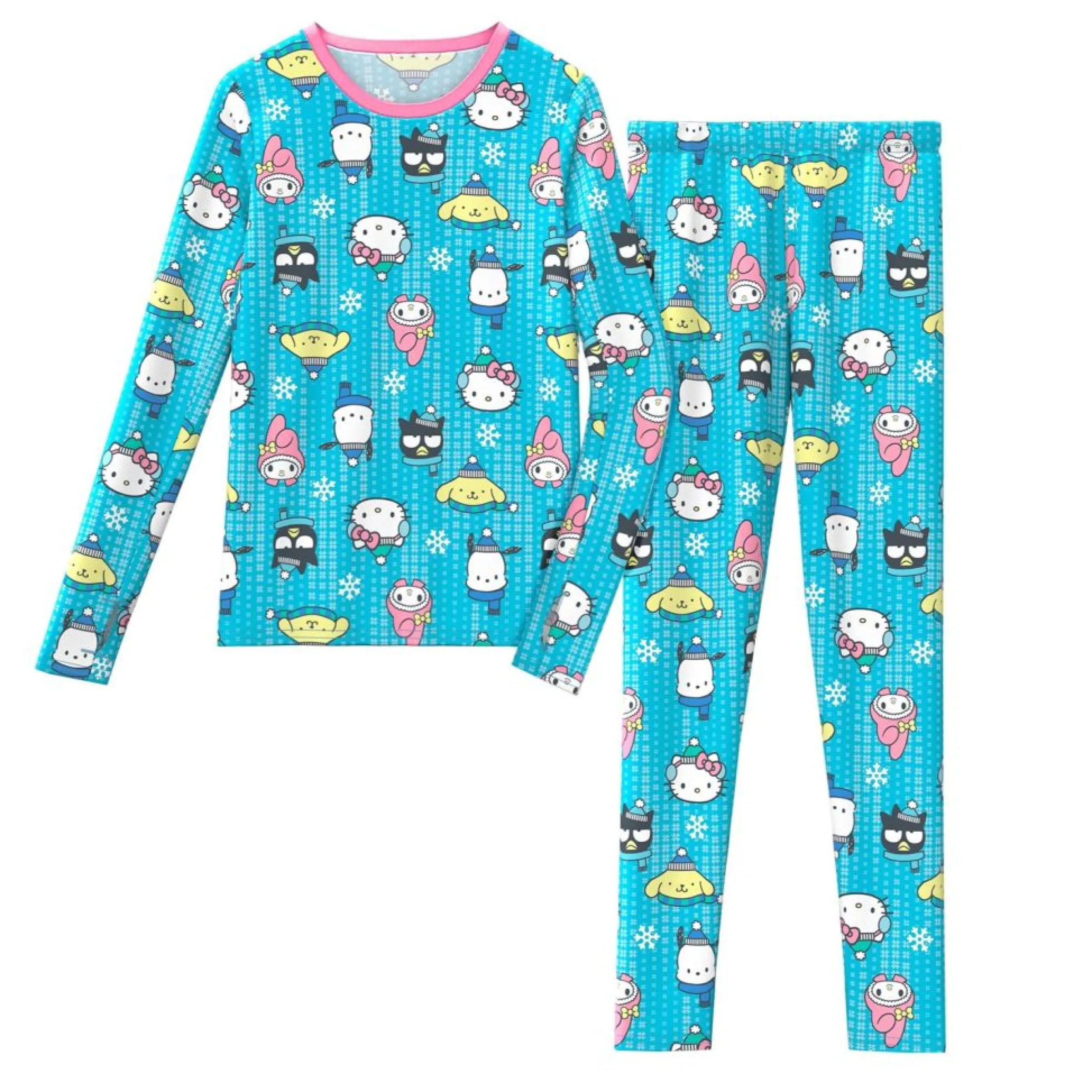 Discount Hello Kitty and Friends Stretch Poly 2 pc. Long Sleeve Crew & Legging Kids Girls Sets|Licensed Characters