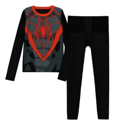 Sale Marvel's Spiderman Boys Stretch Poly 2 pc. Long Sleeve Crew & Pant Set Kids/BOY Licensed Characters|Boys Sets