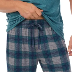 New Mens Classic Short Sleeve Crew Neck Tee and Pajama Short 2-pc Set Sleepwear