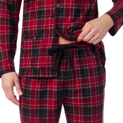 Mens Cozy Lodge Notch Pajama 2-Pc Set Sleepwear|Pants
