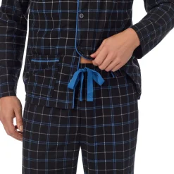 New Mens Cozy Lodge Notch Pajama 2-Pc Set Sleepwear