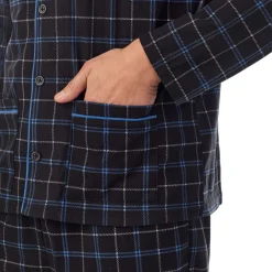 New Mens Cozy Lodge Notch Pajama 2-Pc Set Sleepwear