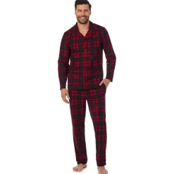 New Mens Cozy Lodge Notch Pajama 2-Pc Set Sleepwear
