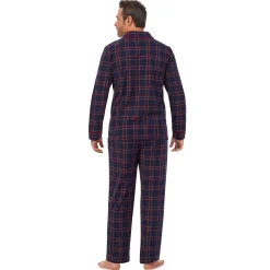 New Mens Cozy Lodge Notch Pajama 2-Pc Set Sleepwear