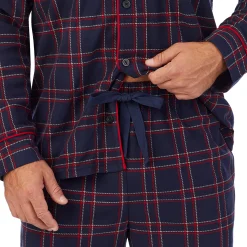 New Mens Cozy Lodge Notch Pajama 2-Pc Set Sleepwear