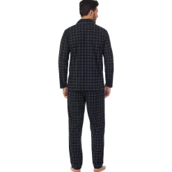 New Mens Cozy Lodge Notch Pajama 2-Pc Set Sleepwear