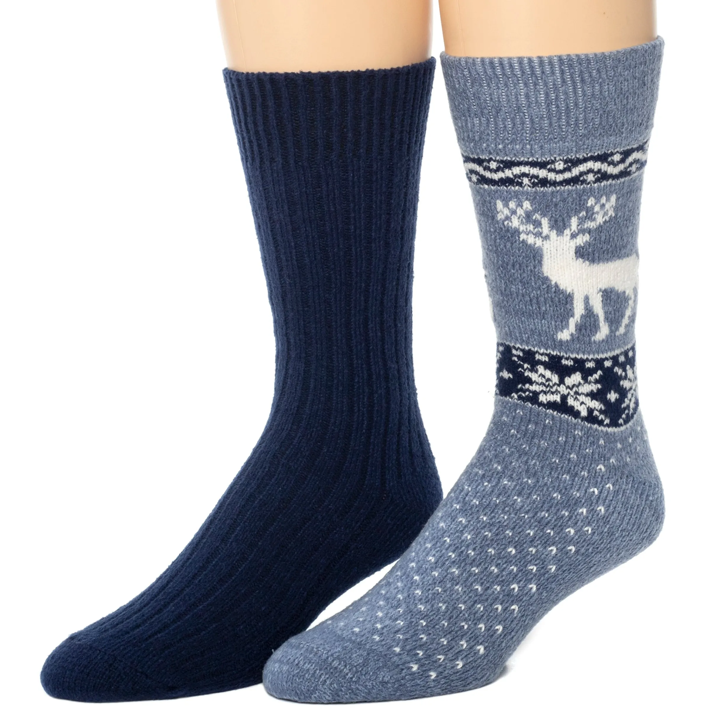 Clearance Mens Deer Fairisle Boot Sock 2-Pack Socks