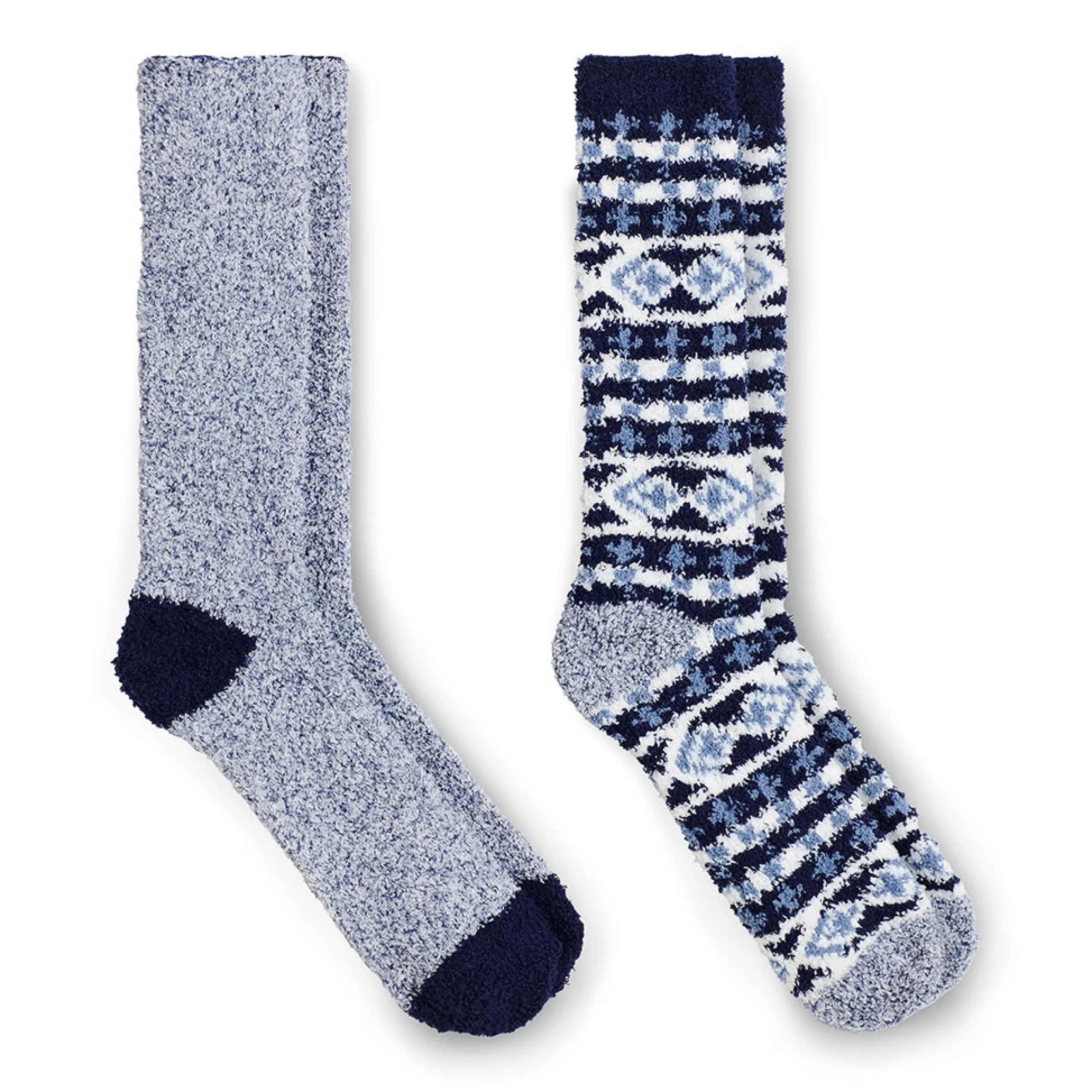 Sale Mens Fair Isle & Stripe Cozy Sock 2-Pack Socks