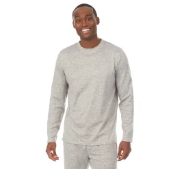 Mens Far-Infrared Enhance Sleep Long Sleeve Crew Neck Top Sleepwear|Tops