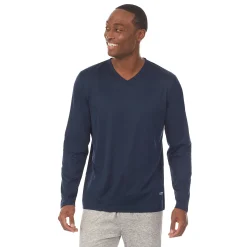Online Mens Far-Infrared Enhance Sleep Long Sleeve V-Neck Top Sleepwear|Tops