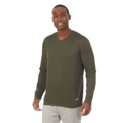 Online Mens Far-Infrared Enhance Sleep Long Sleeve V-Neck Top Sleepwear|Tops