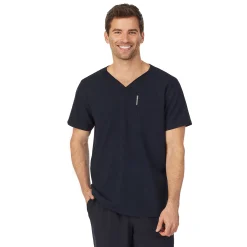 Outlet Mens Scrub V-Neck Top with Chest Pocket Scrubs|Mens Scrubs