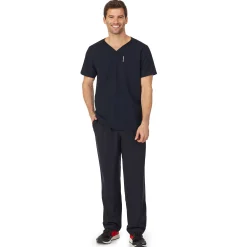 Outlet Mens Scrub V-Neck Top with Chest Pocket Scrubs|Mens Scrubs
