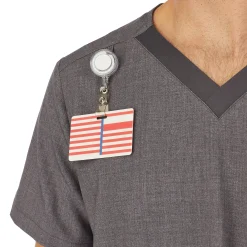 Clearance Mens Scrub V-Neck Top with Pockets Scrubs|Mens Scrubs