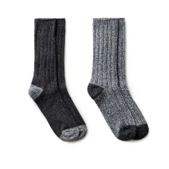 Outlet Mens Twist Rib Boot Sock 2PK Socks