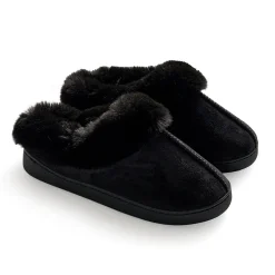 Discount Microsuede Clog Slipper with Sherpa Lining Women Slippers|Women's Accessories