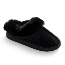 Discount Microsuede Clog Slipper with Sherpa Lining Women Slippers|Women's Accessories