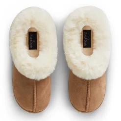 Discount Microsuede Clog Slipper with Sherpa Lining Women Slippers|Women's Accessories
