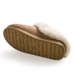 Discount Microsuede Clog Slipper with Sherpa Lining Women Slippers|Women's Accessories