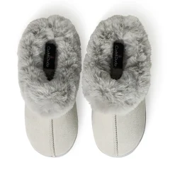 Discount Microsuede Clog Slipper with Sherpa Lining Women Slippers|Women's Accessories