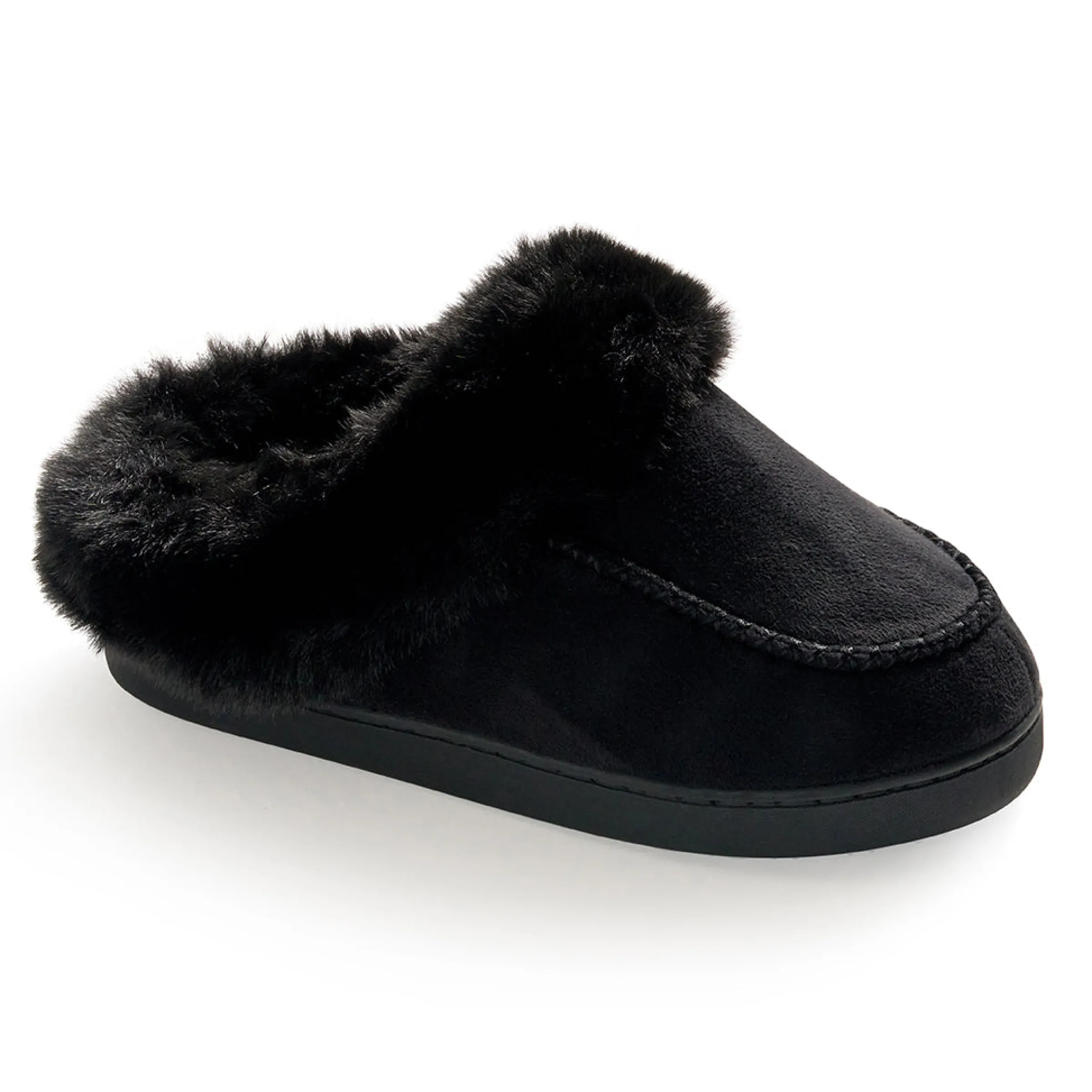 Sale Microsuede with Moccasin-Stitch Clog Slipper Women Slippers|Women's Accessories