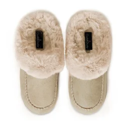 Sale Microsuede with Moccasin-Stitch Clog Slipper Women Slippers|Women's Accessories
