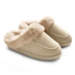 Sale Microsuede with Moccasin-Stitch Clog Slipper Women Slippers|Women's Accessories
