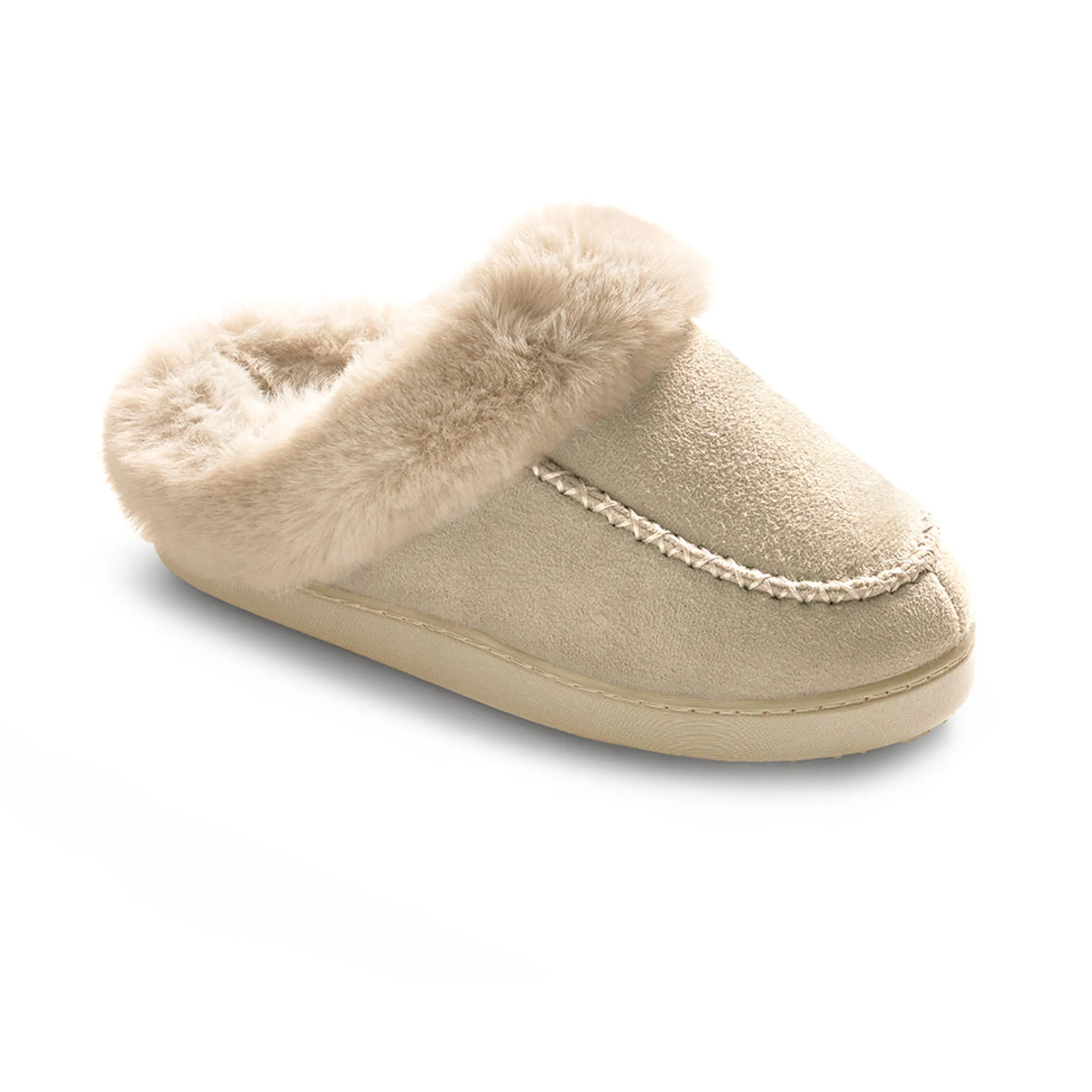Sale Microsuede with Moccasin-Stitch Clog Slipper Women Slippers|Women's Accessories