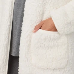 New Midi Sherpa Cardi Women Sleepwear|Long Sleeves