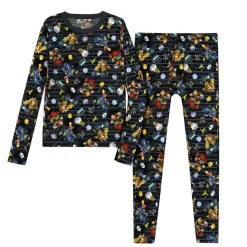 New Nintendo's Mario Kart Stretch Poly 2 pc. Long Sleeve Crew & Pant Set Kids/BOY Licensed Characters|Boys Sets