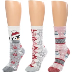 Brushed Lounge Sock 3 Pack Women Socks|Women's Accessories