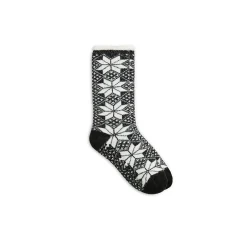 Sale Snowflake Cozy Lined Lounge Crew Sock Women Socks|Women's Accessories