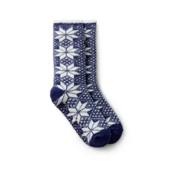 Sale Snowflake Cozy Lined Lounge Crew Sock Women Socks|Women's Accessories