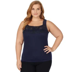 Discount SofTech Stretch Lace Detail Cami PLUS Women Plus Size|Camis + Tanks + Tees
