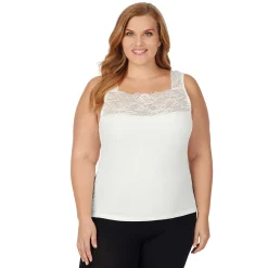Discount SofTech Stretch Lace Detail Cami PLUS Women Plus Size|Camis + Tanks + Tees