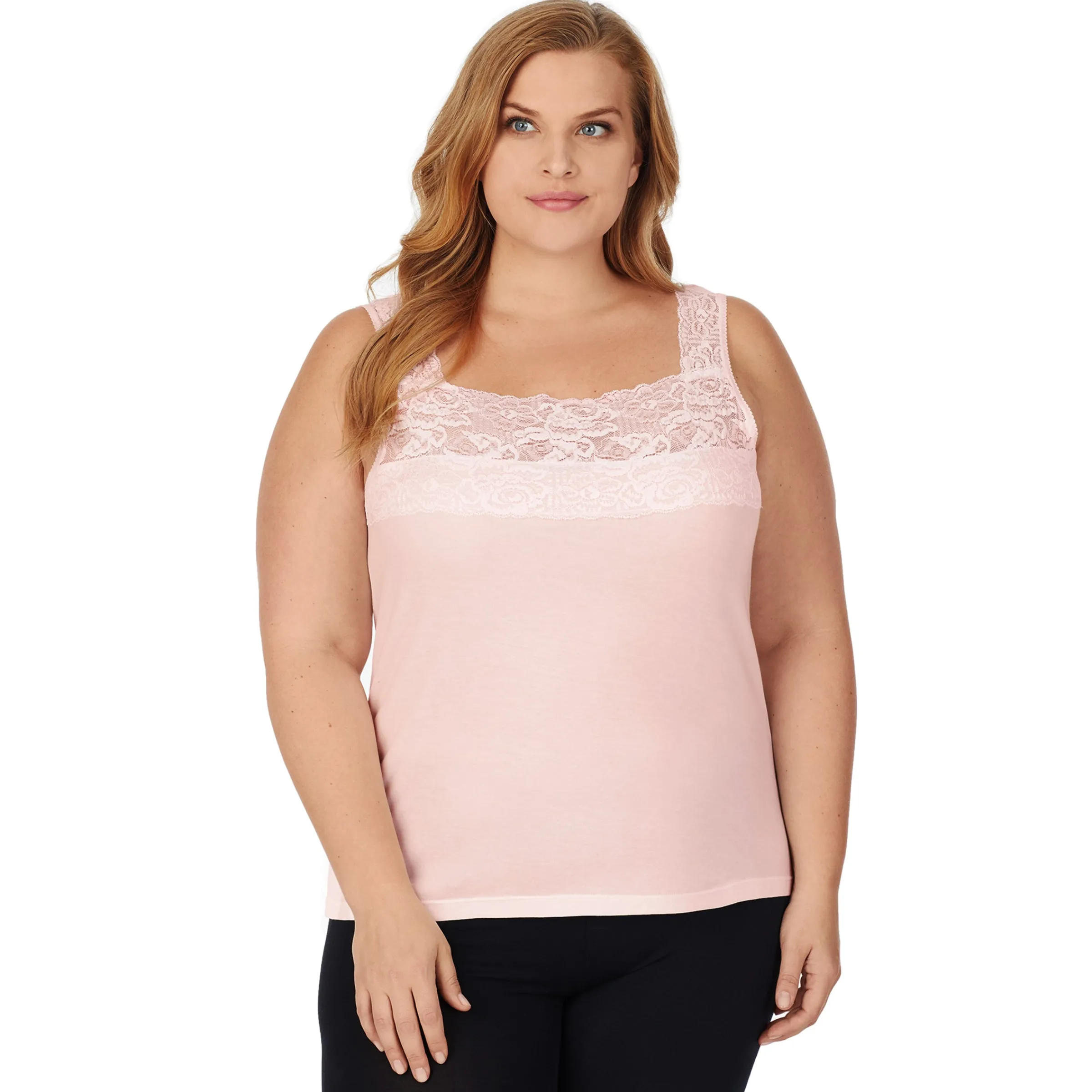 Discount SofTech Stretch Lace Detail Cami PLUS Women Plus Size|Camis + Tanks + Tees
